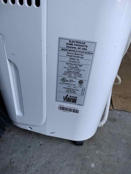 Photo of free 2 Frigidaire dehumidifiers (North Waltham, Abbott & Temple) #4