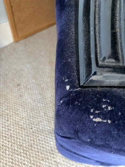Photo of free Arm chair blue velour (Queen's Park BN2) #2
