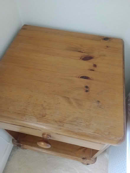 Photo of free Pine bedside cabinet with drawer and pull out shelf (Radbrook Green SY3) #3