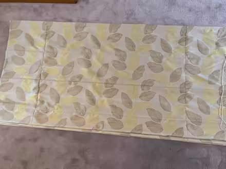 Photo of free Hillarys Roman blind used Green Leaf pattern 223cm wide, 168 (Walton-on-the-Naze CO14) #1
