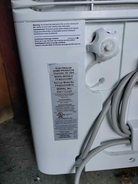 Photo of free 2 Frigidaire dehumidifiers (North Waltham, Abbott & Temple) #1