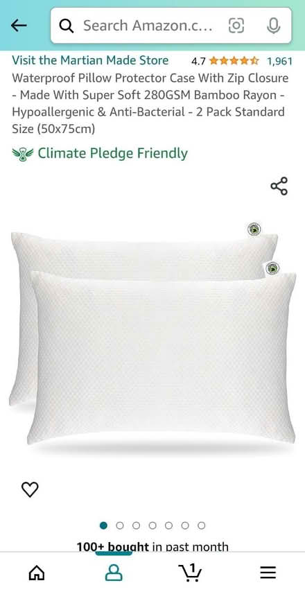 Photo of free 2 x Bamboo Pillow Protectors (Almondbank PH1) #3