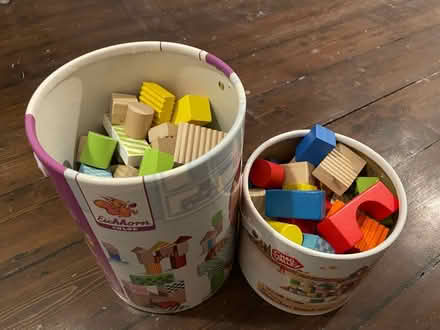 Photo of free Mega blocks and wooden blocks (Marchmont EH9) #2