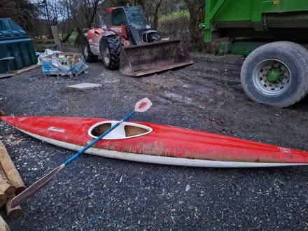 Photo of free Kayak and double bladed paddle (Llanfiangel nant Melan LD8) #2