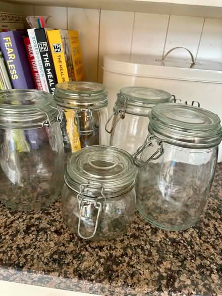 Photo of free Glass storage jars (Flint) #1