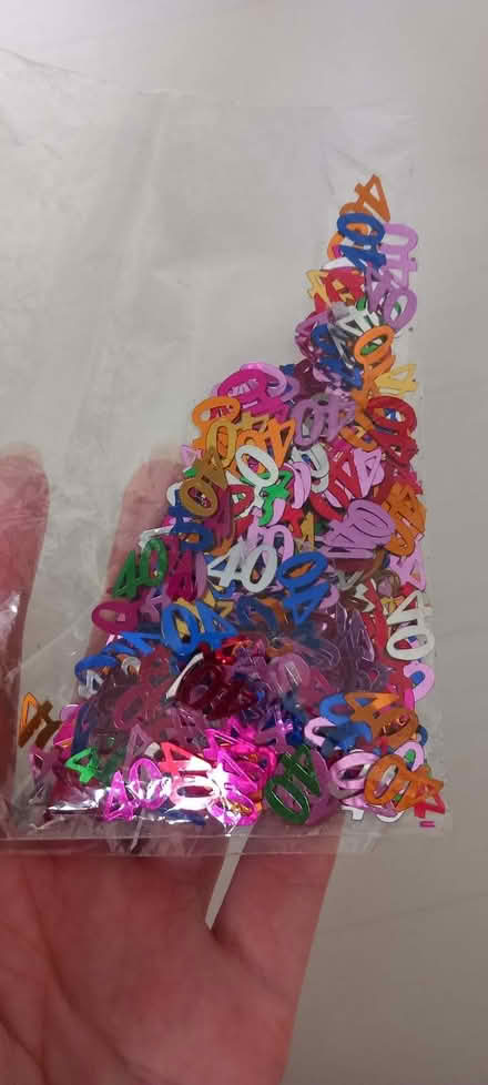 Photo of free 40th birthday confetti (Woodford E18) #1