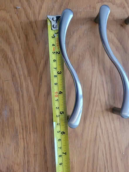 Photo of free New - 5 Nickel drawer handles (Walton on Thames) #1