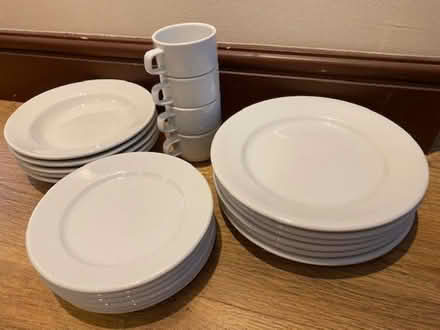 Photo of free Dinnerware Set, 21 Piece, White (Stepney E1) #1
