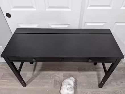 Photo of free Slim black desk (Hampden South) #1
