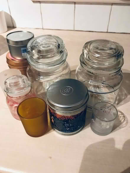 Photo of free Assorted empty candle jars/ tins (Heswall CH60) #1