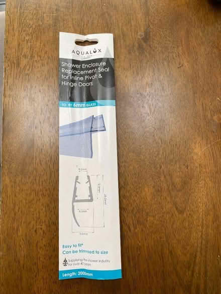 Photo of free Brand new Shower seal, 2m long for 6mm glass (Aldrington BN3) #2