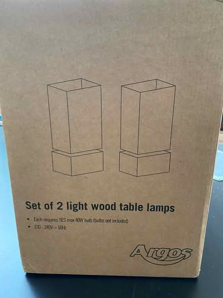 Photo of free 2 unused table lamps (Hales) #2