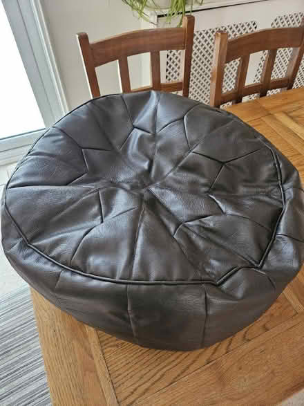 Photo of free Leather pouffe (Clevedon BS21) #1