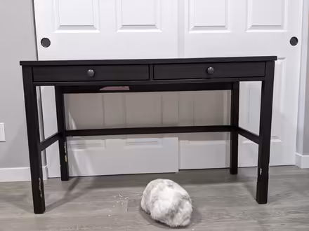 Photo of free Slim black desk (Hampden South) #2