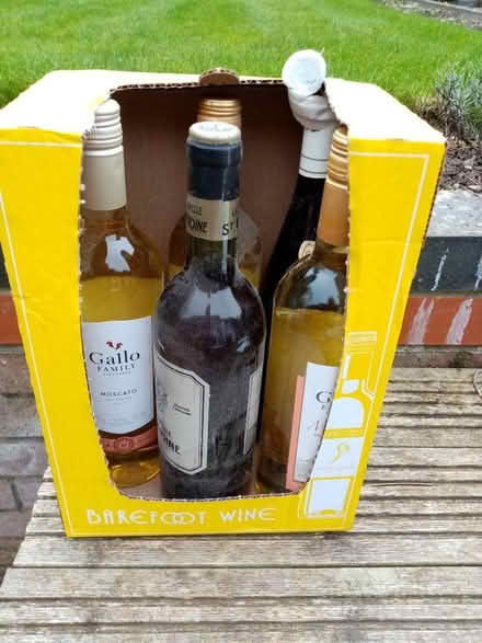 Photo of free Five bottles of white wine (Trowse NR14) #1