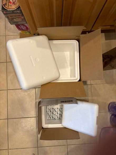 Photo of free Two styrofoam coolers w/ ice packs (Arlington, VA) #1