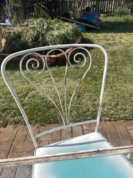 Photo of free Metal/glass outdoor dining set (Arlington Forest) #3