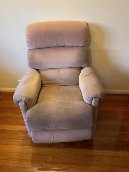 Photo of free Lazboy pink velvet manual recliner armchair (Hurst Green RH8) #3