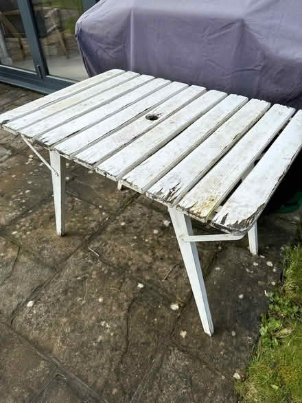 Photo of free French Style folding outdoor table (Whitchurch on Thames) #2