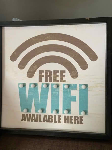 Photo of free Light up WI-FI sign (ME9) #1