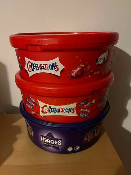 Photo of Empty chocolate tubs (Beckenham) #1