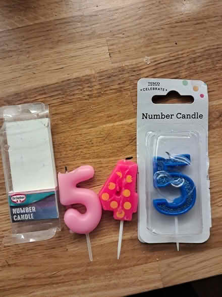 Photo of free Birthday candles '4' & '5' (OX25, Weston on the green) #1