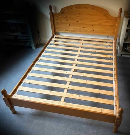 Photo of free Double bed with barely used mattress (Stroud GL10) #3