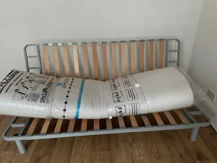 Photo of free Futon-style sofa bed and mattress (Chiswick) #1