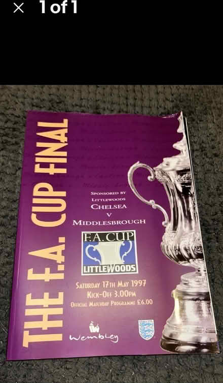 Photo of free F.A. Cup Final Programme (Tolleshunt D'Arcy CM9) #2