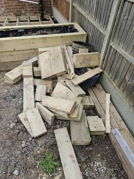 Photo of free Off cuts of sleepers and 6x2 (Holbeach PE12) #1
