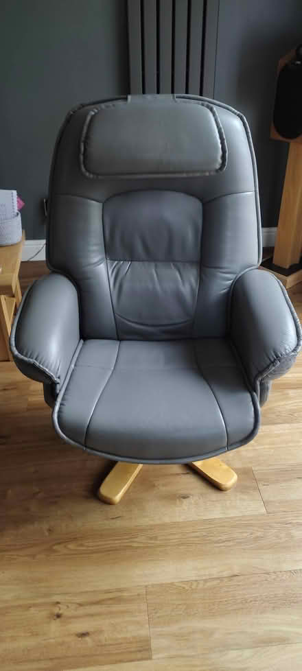 Photo of free Swivel reclining chair and footstool (Whitmore Heath ST5) #3