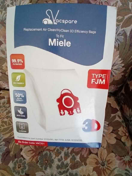 Photo of free Vacuum bags for Miele (Hingham NR9) #1
