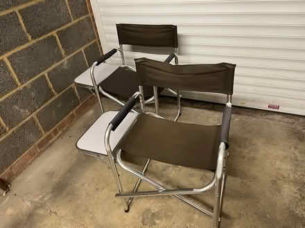 Photo of free Pair of Directors Camping Chairs (Sidcup DA15) #1