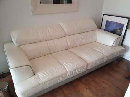 Photo of free Leather sofa (Weston Favell village area) #1