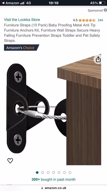 Photo of Furniture to wall anchor (Newington) #1