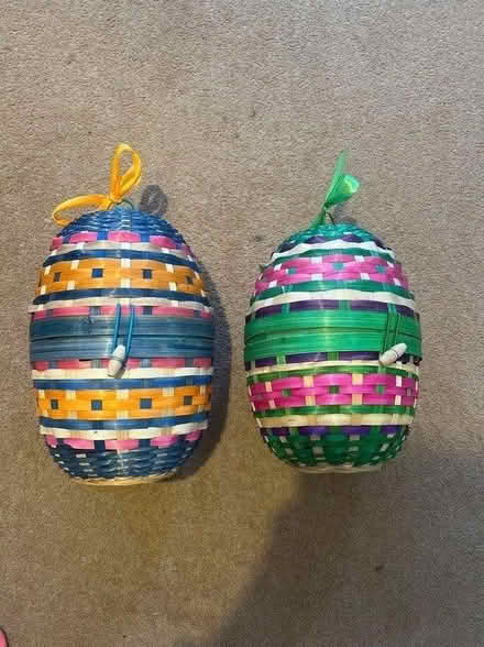 Photo of free 2 wicker eggs (Thames ditton, KT7) #2