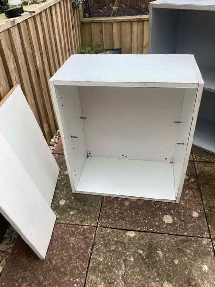 Photo of free White cabinet and shelves (Barton OX3) #1
