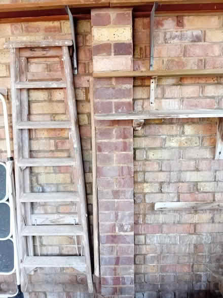 Photo of free Wooden step ladder about 5 ft tall (Mile Oak BN41) #2
