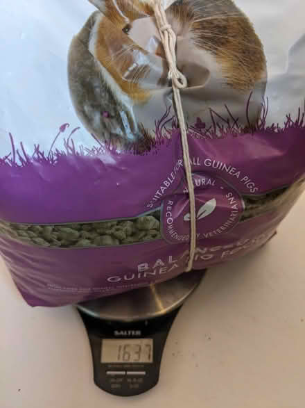 Photo of free Guinea pig food nuggets 1.6kg bag. 4.5" bowl (Ranmoor S10) #1
