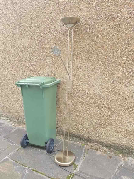 Photo of free Dimmable Floor lamp with reading light – needs weighted base (Worcester Park KT4) #3