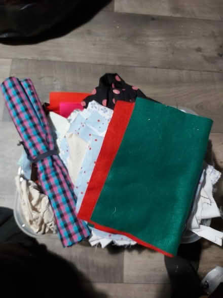 Photo of free Tub of fabric (Exeter EX2) #1
