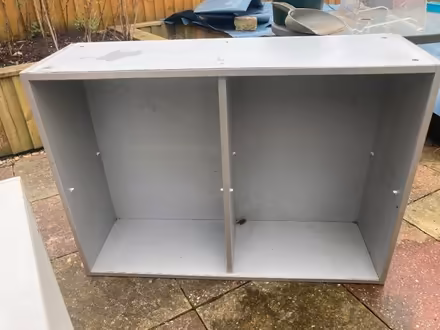 Photo of free Used grey cabinet with shelves. (Barton OX3) #3