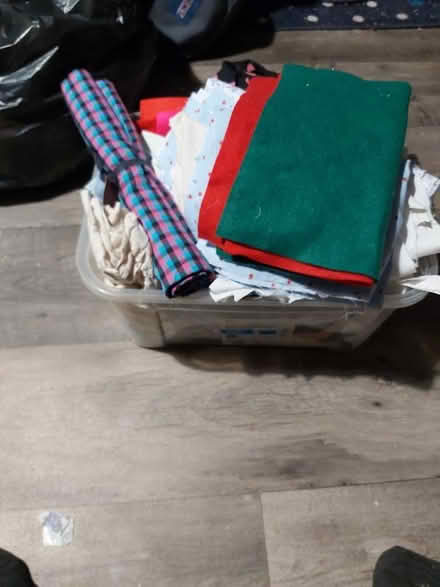 Photo of free Tub of fabric (Exeter EX2) #2
