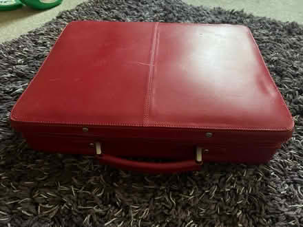 Photo of free Red leather laptop case (Hatfield, AL10) #1