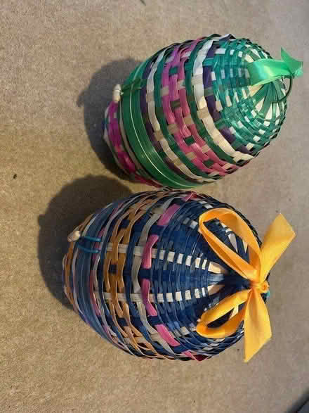 Photo of free 2 wicker eggs (Thames ditton, KT7) #1