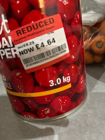 Photo of free Sweet mild peppers 3kg Tins,,HUGE (Pontefract WF8 area) #2