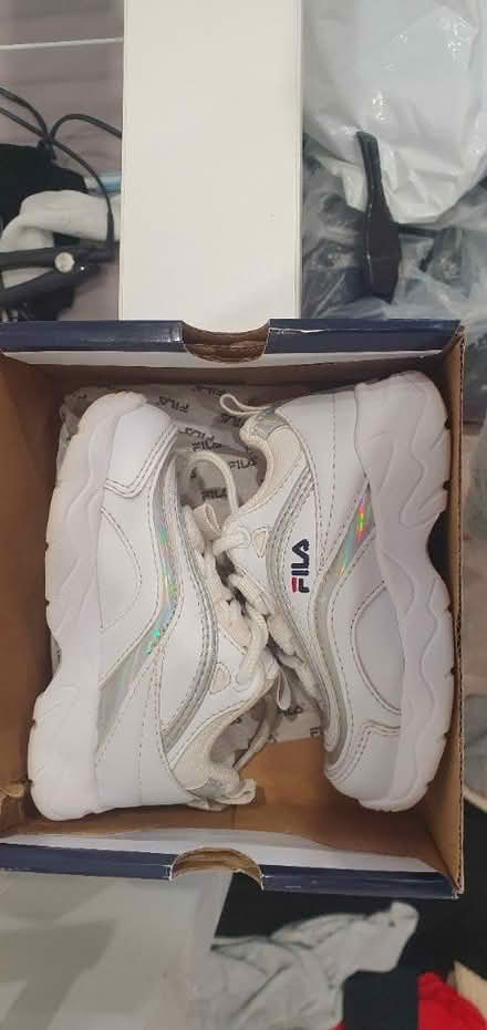 Photo of free INFANT/BABY size 5 Fila trainers (Wellingborough NN8) #1