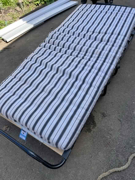 Photo of free Bed. Fold up with wheels (WF3) #2