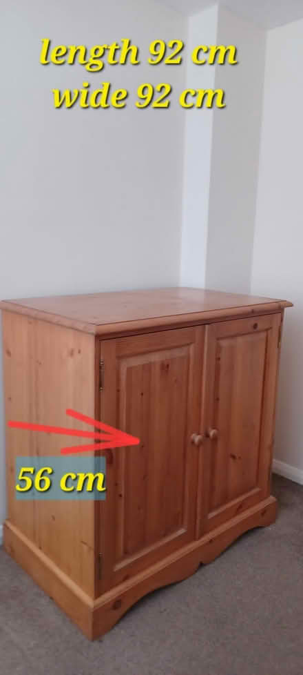 Photo of free Pine computer desk/cupboard (Wickford) #3