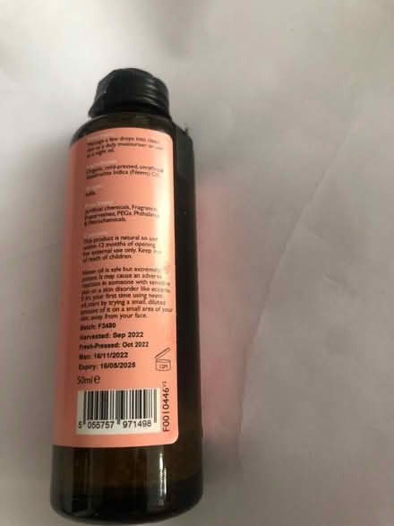 Photo of free Neem Oil (Beckenham) #2